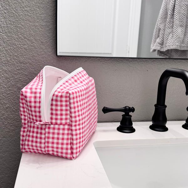 Pink Gingham Bag