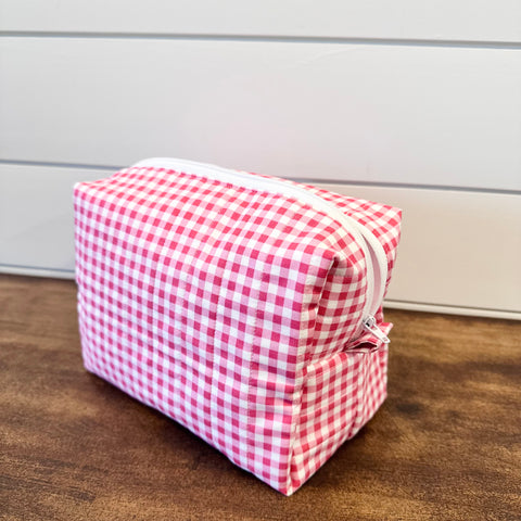 Pink Gingham Bag